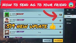 HOW TO SEND AG CURRENCY TO YOUR FRIEND IN PUBG FOR FREE / S19 NEW UPDATE FEATURE NOW SEND FREE AG