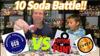 10 Soda Battle! OCD vs KeeTons Of Fun! Plus Giveaway announcement! #funko #funkosoda #giveaway