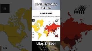  World Population Has Hit 8 BILLION!!! #shorts #like #subscribe