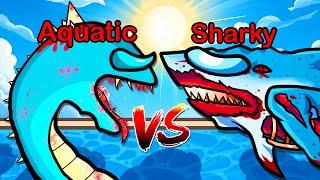 AQUATIC vs SHARKY (Among Us)