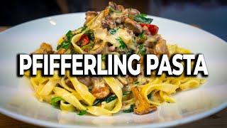 Tagliatelle mit Pfifferlingen in Rahm | Rezeptvideo by Bernd Zehner