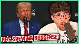 Trump's Speeches are Getting DESPERATE | Hasanabi Reacts