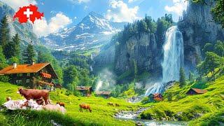 Stäubifall, SWITZERLAND  Walking Tour 4K - Most Beautiful Villages in Switzerland