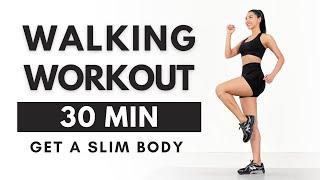 Get a Slim Body 30 Min Walking Workout - No Jumping, No Squats, No Lunges