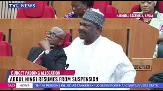 Abdul Ningi Resumes Plenary After 75 Days Suspension