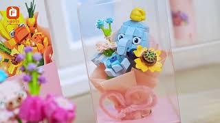 Forange FC8309 Flower Animal Bouquet Series Building Bricks Toy Gift Decoration Display Mainan Blok