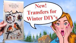 Winter DIY Rub-On Transfers: Transform Your Decor