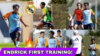 MAGIC!ENDRICK FIRST TRAINING WITH REAL MADRIDCarlo Ancelotti Impressed,Arda Guler joins