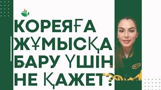 Кореяға жұмысқа бару үшін не қажет.?