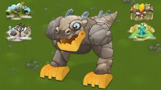 T-Rox - All Monster Sounds & Animations (My Singing Monsters)