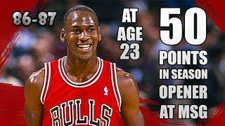 Michael Jordan Highlights vs Knicks (1986.11.01) - DROP 50PTS in season opener at MSG!