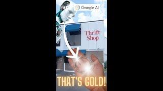 Goggle AI told me that I found GOLD at a thrift store! #thriftfinds #thrifting #gold #jewellery