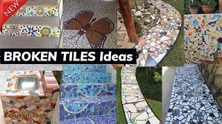 Broken Tile Flooring Ideas | How to Use Broken Tiles in Your Home Design | Sanjesh Tech