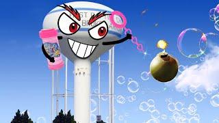 Amazing Dangerous Excavator Destroy Water Tower | Heavy Equipment Machines Working | Doodles Life