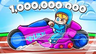 ICH WERDE der SCHNELLSTE MIT ÜBER 1000,000,000M SPEED in Roblox Super Driving Race!