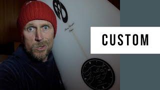 GivesAMinute Custom Shaped Surfboard