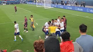 Mexico Fans throwing trash - Nation's League Finals (USA vs Mexico)