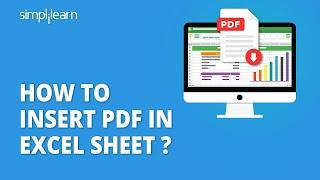 How To Insert PDF in Excel Sheet ? | How To Add PDF in Excel? | Excel For Beginners | Simplilearn