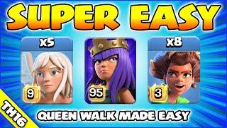 Bad at Queen Walks? NO PROBLEM...USE THIS!!! TH16 Attack Strategy (Clash of Clans)