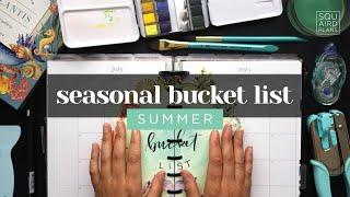 DIY SUMMER BUCKET LIST PLANNER INSERT + FREE PRINTABLE! Discbound Classic Happy Planner Setup