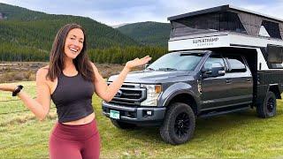 Living in a 4x4 Pop-Up Truck Camper | Colorado Adventure and Tour