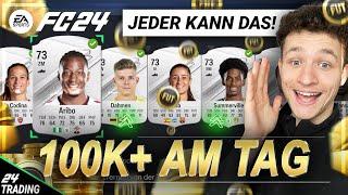 als ANFÄNGER 100K+ AM TAG machen mit dieser Methode!!  | EA FC 24 TRADING TIPPS (DEUTSCH)