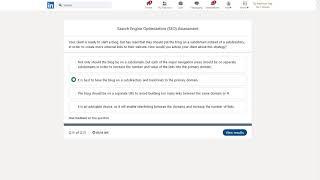 LinkedIn Search Engine Optimization Assessment Test
