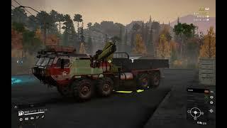 SnowRunner - Oshkosh M1120A4 Load & Transport Metal Beams @ Burned Forest