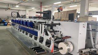 Double servo UV flexo printing machine