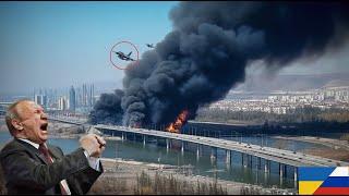 1 Minute Ago, Ukraine's First F-16 Squadron Dropped an 8-Ton Bomb on the Crimean Bridge