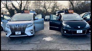 Japanese imported cars PCO taxi BADGE by TFL Estima 7 seater Alphard 8 seater for sale in London UK