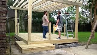 Deck / Pergola Build - Timelapse & Tour - Summer 2020