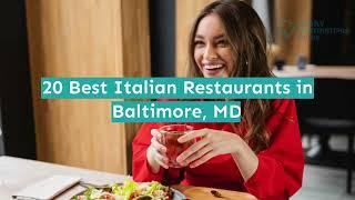 20 Best Italian Restaurants in Baltimore, MD