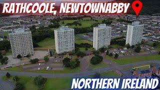 Rathcoole, Newtownabby, Northern Ireland, Drone Footage (4K)