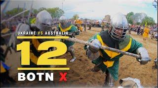Buhurt Tech TV GoPro | BOTN X 12vs12 Ukraine vs Australia 60fps