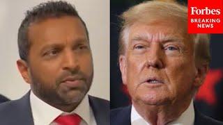 JUST IN: FBI Pick Kash Patel Ignores Question About Trump DOJ Secretly Accessing His Phone Records