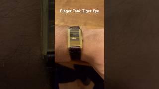 Piaget Tank Tiger Eye #watch #piaget #gold #tank #tigereye #vintage #shorts #classic #watches