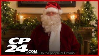 Premier Ford dresses up as Santa Claus for annual Christmas message