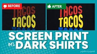 Screen Print Bright Colors on Dark Shirts : 2 Easy Methods