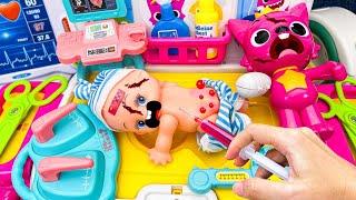 LIVE  Satisfying with Unboxing Pinkfong Doctor Playset , Cute Doll Toys Collection | ASMR