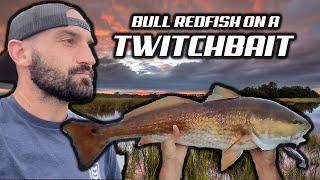 Giant Choctawhatchee Bay Redfish on a Twitchbait