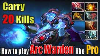 THIS ARC WARDEN BUILD IS INSANE!  20 Kills! (Dota 2) Gameplay 4K