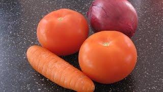 Easy tomato carrot onion soup - Superfood Simple and Healthy