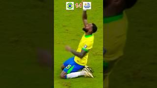 Brazil Vs Uruguay Goal 1-1