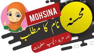 Mohsina name meaning in urdu and English with lucky number | Islamic Boy Name | Ali Bhai