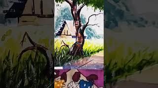 watercolor painting#viralshort #subscribe #drawing #amitesh ️