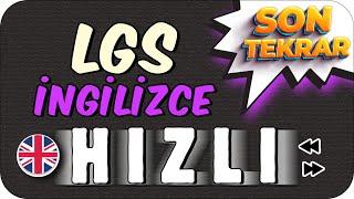 LGS İngilizce Hızlı Son Tekrar  İNGİLİZCEYİ 10/10 YAP