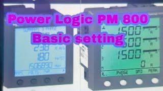 Power Logic PM800 Basic Settings