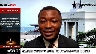 UPDATE: President Cyril Ramaphosa state visit to Ghana: Nabil Ahmed Rufai