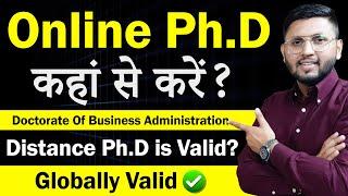 Online & Distance Ph.d | Phd Admission 2024 | DBA | Doctorate Of Business Administration |Online Phd